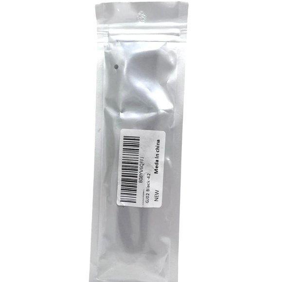 Silicone Black Sports Watch Band For Apple Watch Size 42mm-44mm - Picture 2 of 2